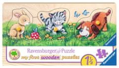Ravensburger Fából készült puzzle Kiskutyák