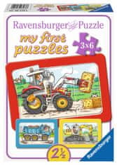 Ravensburger My First Puzzle építőgépek 3x6 darabos puzzle