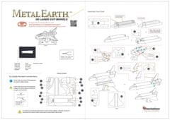 Metal Earth 3D puzzle Space Shuttle Atlantis űrsikló
