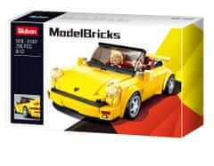 Sluban ModelBricks M38-B1097 Német sárga sportkocsi