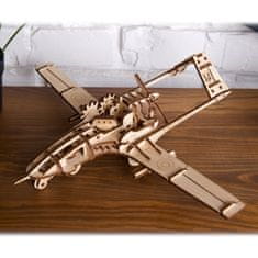 UGEARS 3D fából készült mechanikus puzzle harci drón Bayraktar TB2