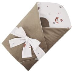 EKO Pamut csomagolópapír bársony és kókusz belsejével Fox masni 75x75cm
