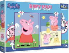 Trefl Puzzle Baby maxi Peppa Pig Good Day 2x10 darab - kétoldalas