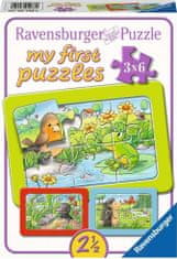 Ravensburger Az első puzzle Állatok a kertből 3x6 db