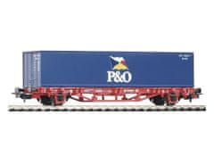 Piko Flatcar Lgs579 1x40ft konténer P&O DB AG V - 57706