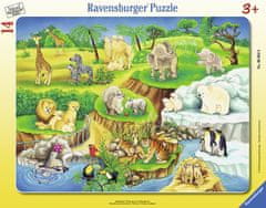 Ravensburger Látogasson el az állatkertbe kirakós játék 14 db