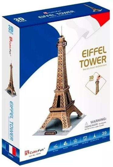 CubicFun 3D puzzle Eiffel-torony arany 39 darab