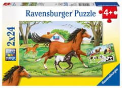 Ravensburger Puzzle World of Horses/2x24 darab