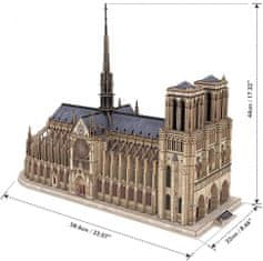 CubicFun Notre-Dame katedrális 3D puzzle 293 darab