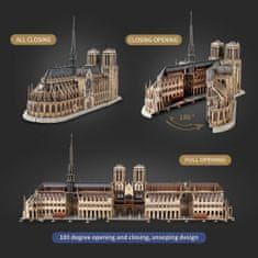 CubicFun Notre-Dame katedrális 3D puzzle 293 darab
