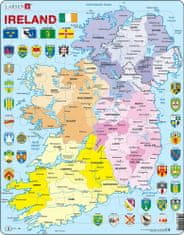 LARSEN Puzzle Írország térképe 48 darab