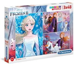 Clementoni Puzzle Supercolor - Frozen II / 3 x 48 darab / 3 x 48 darab
