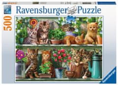 Ravensburger Puzzle Macskák a könyvtárban 500 darab