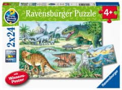 Ravensburger Dinoszauruszok világa Puzzle 2x24 db