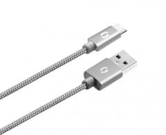 Aligator PREMIUM Adatkábel 2A, USB-C szürke
