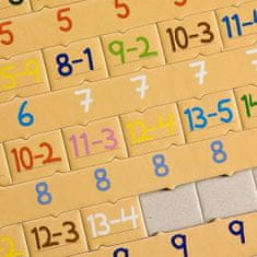 Puzzle Math: kivonás 81 darab