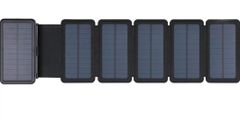 Sandberg Solar 6-Panel Powerbank 20000, napelemes töltő, fekete