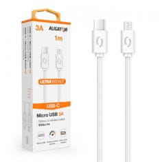 Aligator Adatkábel POWER 3A, USB-C/microUSB fehér