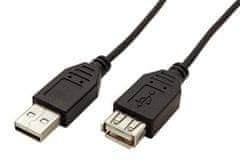 Goobay USB 2.0 A-A 30 cm-es hosszabbító kábel, fekete