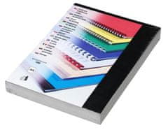 EUROSUPPLIES Könyvkötő borító karton Chromolux A4 250g/m2 100db, polírozott felület, fekete