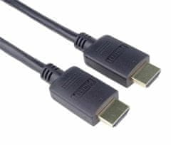 HDMI 2.0 High Speed + Ethernet kábel, aranyozott csatlakozók, 3m