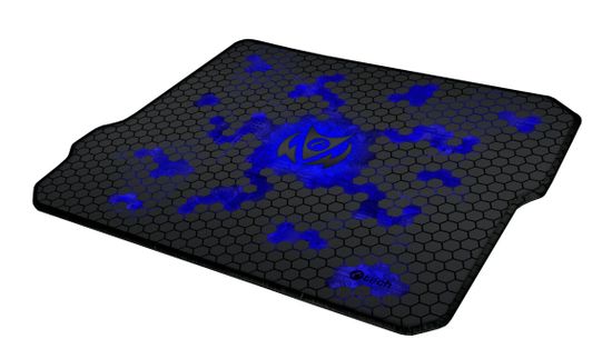 C-Tech Gaming egérpad ANTHEA CYBER BLUE, 320x270x4mm, varrott élekkel, varrott szélekkel