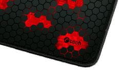 C-Tech Gaming egérpad ANTHEA CYBER RED, 320x270x4mm, varrott élekkel, varrott szélekkel