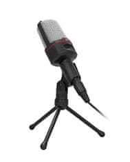 C-Tech MIC-02, 3,5" sztereó jack, 2,5m asztali mikrofon
