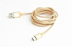 GEMBIRD USB 3.0 AM-C típusú kábel (AM/CM), 1,8 m, fonott, arany, buborékcsomagolásban