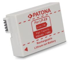 PATONA akkumulátor a Canon LP-E8 950mAh akkumulátorhoz