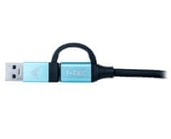 I-TEC USB-C-USB-C kábel USB-A/3.0-ra történő integrált csökkentéssel
