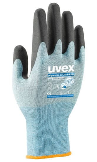 Uvex kesztyű Phynomic airLite B ESD 10-es méret /száraz és enyhén nedves környezetben /ESD /érintkezéshez /érintésálló