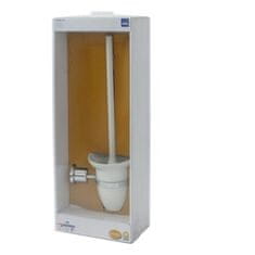 Kela WC kefe MAKIRA tartóval, krómozott sárgaréz 43 cm KL-20269