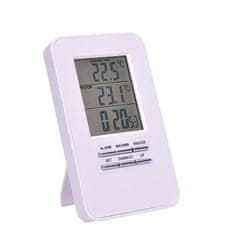 Solight TE44 vezeték nélküli hőmérő, hőmérséklet, idő, riasztás, fehér színű