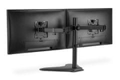 Digitus univerzális állvány két monitorhoz 15-32 ", 2x 8 kg (max.), fekete