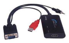 PremiumCord VGA+audio elektronikus HDMI átalakító