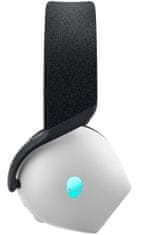 Alienware DELL AW720H/ Dual-Mode Wireless Gaming Headset/ vezeték nélküli headset mikrofonnal/ ezüst színű