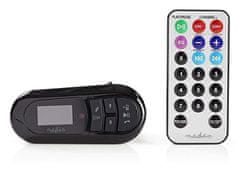 Nedis FM autós adóvevő/ kéz nélküli hívás/ 0,4"/ LCD képernyő/ Bluetooth 4.2/ 12 - 24 V DC/ 0,5 A/ USB/ fekete