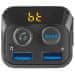 Nedis FM autós adóvevő/ kéz nélküli hívás/ 1,0"/ LED képernyő/ Bluetooth 5.0/ 12 - 24 V DC/ 2,4 A/ 2x USB/ fekete