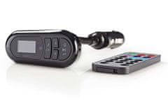 Nedis FM autós adóvevő/ kéz nélküli hívás/ 0,4"/ LCD képernyő/ Bluetooth 4.2/ 12 - 24 V DC/ 0,5 A/ USB/ fekete