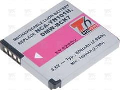 T6 power Akkumulátor Panasonic DMW-BCK7, DMW-BCK7E, NCA-YN101H, NCA-YN101F, NCA-YN101G, 700mAh, 2,5Wh, NCA-YN101H, NCA-YN101F, NCA-YN101G, 700mAh, 2,5Wh
