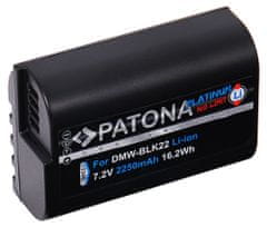 PATONA akkumulátor Panasonic DMW-BLK22 2250mAh Li-Ion Platinum DC-S5 2250mAh Li-Ion DC-S5 akkumulátorhoz