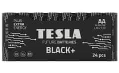 TESLA BLACK+ alkáli elemek AA (LR06, ceruza, fólia) 24 db