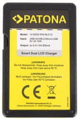 PATONA Photo Dual Panasonic DMW-BLC12 E töltő LCD-vel,USB-vel