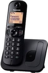 PANASONIC KX-TGC210FXB, vezeték nélküli telefon, fekete