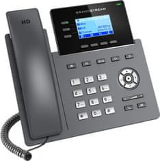 Grandstream GRP2603 SIP telefon, 2,48" LCD háttérvilágítású kijelző, 6 SIP-fiók, 2x1Gbit port