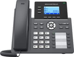 Grandstream GRP2604P SIP telefon, 2,48" LCD háttérvilágítású kijelző, 6 SIP fiók, 10BLF tl., 2x1Gbit portok, PoE