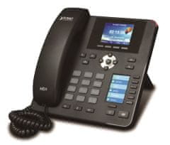 Planet VIP-2140PT VoIP telefon, G.722 HD, LCD+DSS kijelző, BLF gombok, 4x SIP fiók, Auto conf, PoE, CZ