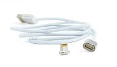 Gembird töltőkábel Lightning 8 tűs (M) USB 2.0 (M), mágneses csatlakozó, 1 m, ezüst színű