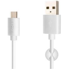 FIXED USB/USB-C kábel, USB 2.0, 2m, fehér